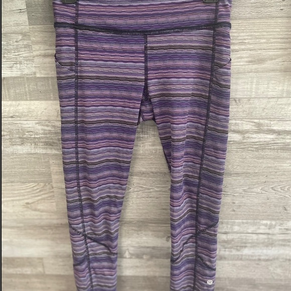 Lululemon pace rival crop leggings sz 6 - Picture 9 of 11